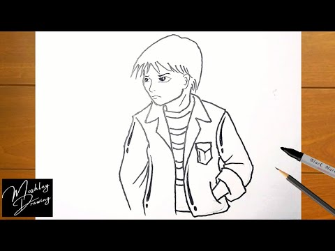 How to Draw Jonathan from Stranger Things