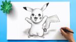 How to Draw Pikachu from Pokemon | Pokemon / Pikachu Drawing