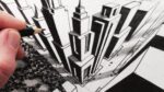 How to Draw a City using 3-Point Perspective: Narrated