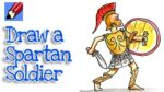 How to Draw a Spartan Warrior Real Easy - Step by Step