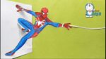 How to draw 3D spiderman step by step