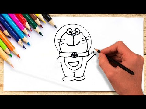 How to draw Doraemn easily. Doremon Drawing Tutorial