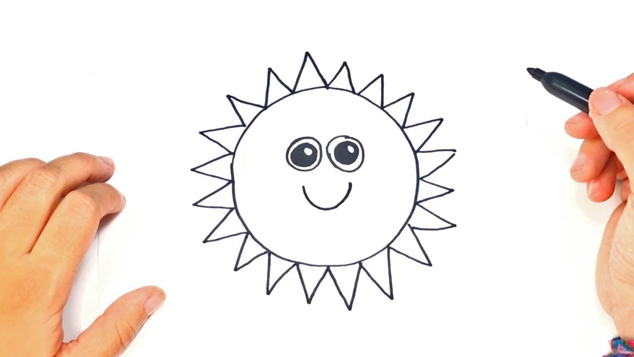 How to draw The Sun Step by Step | Sun Drawing Lesson