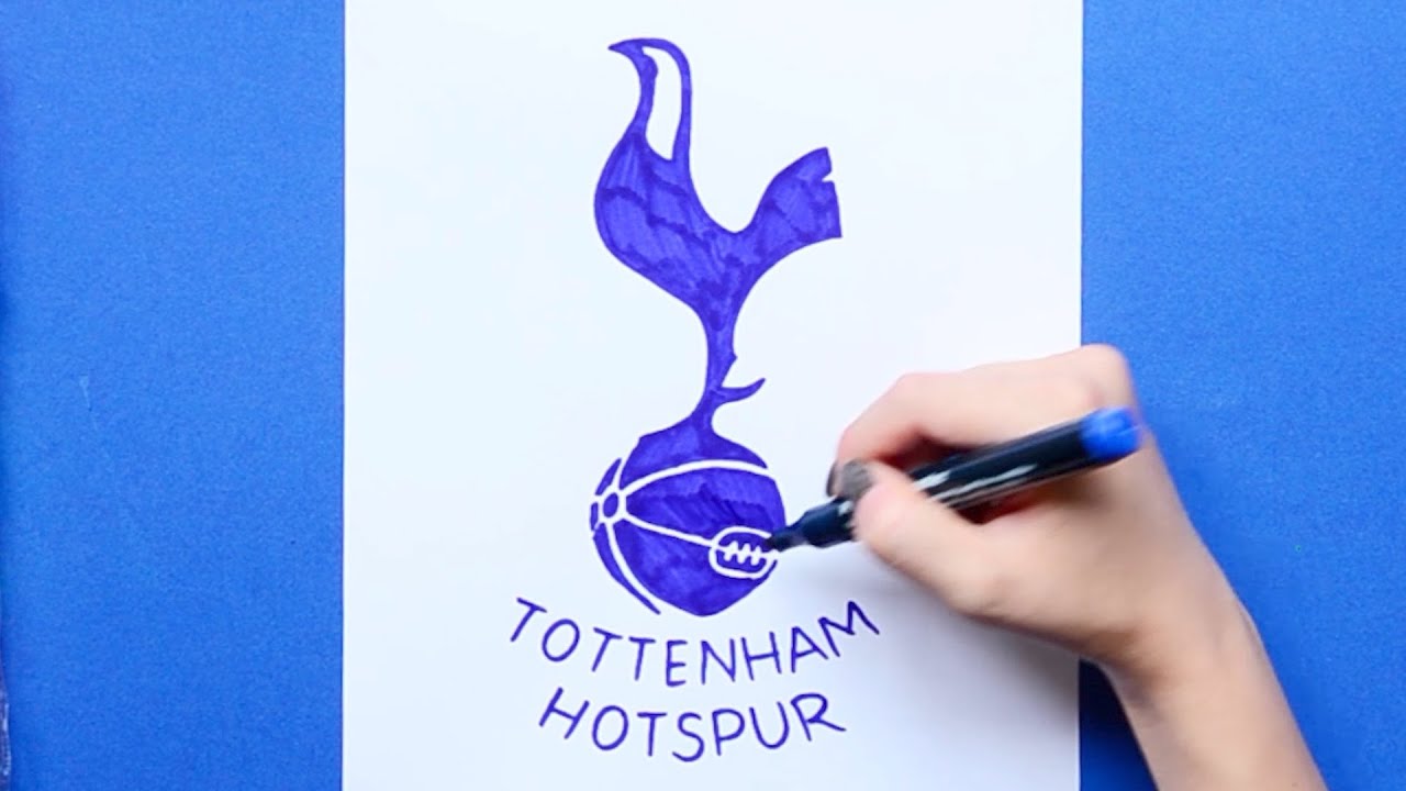 How to draw Tottenham Hotspur F.C. Logo - Premier League
