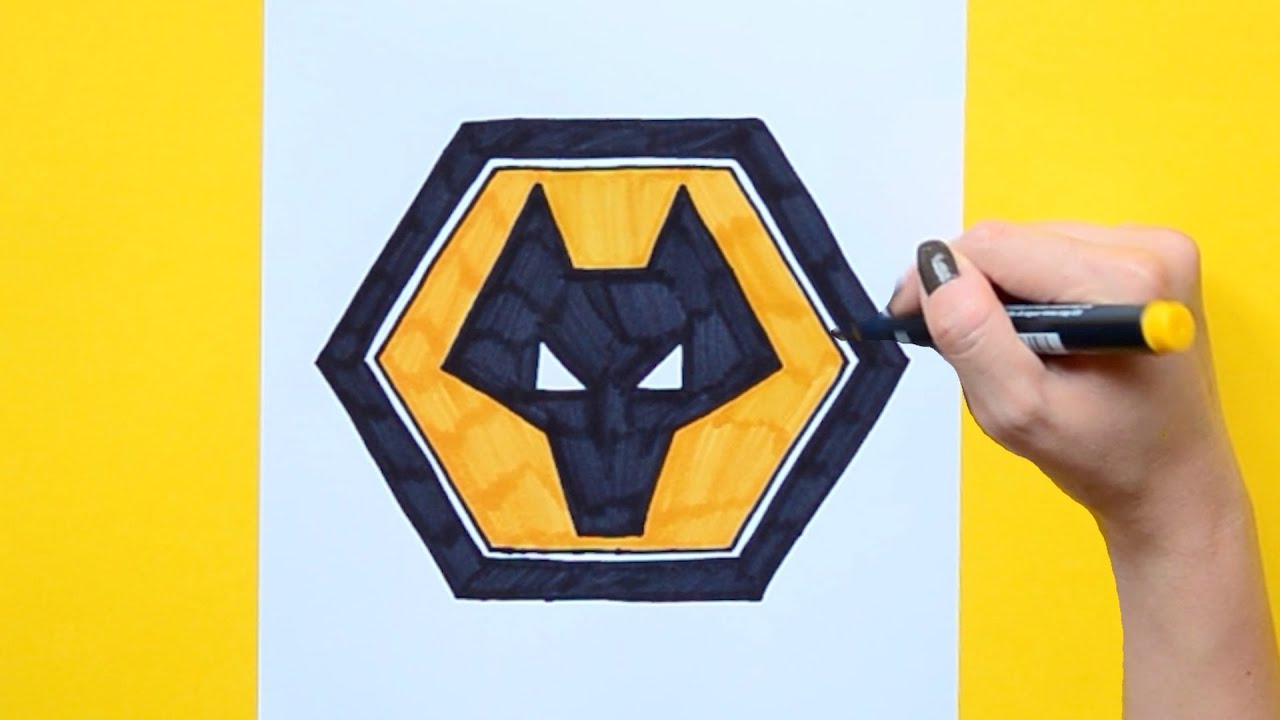 How to draw Wolverhampton Wanderers F. C. Logo (Premier League)