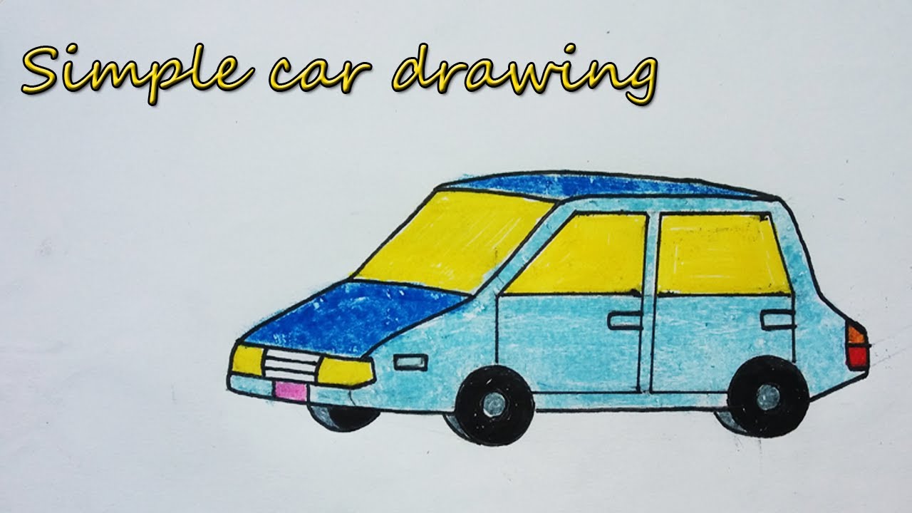 How to draw a 3d car for beginners| simple 3d car drawing easy step by step