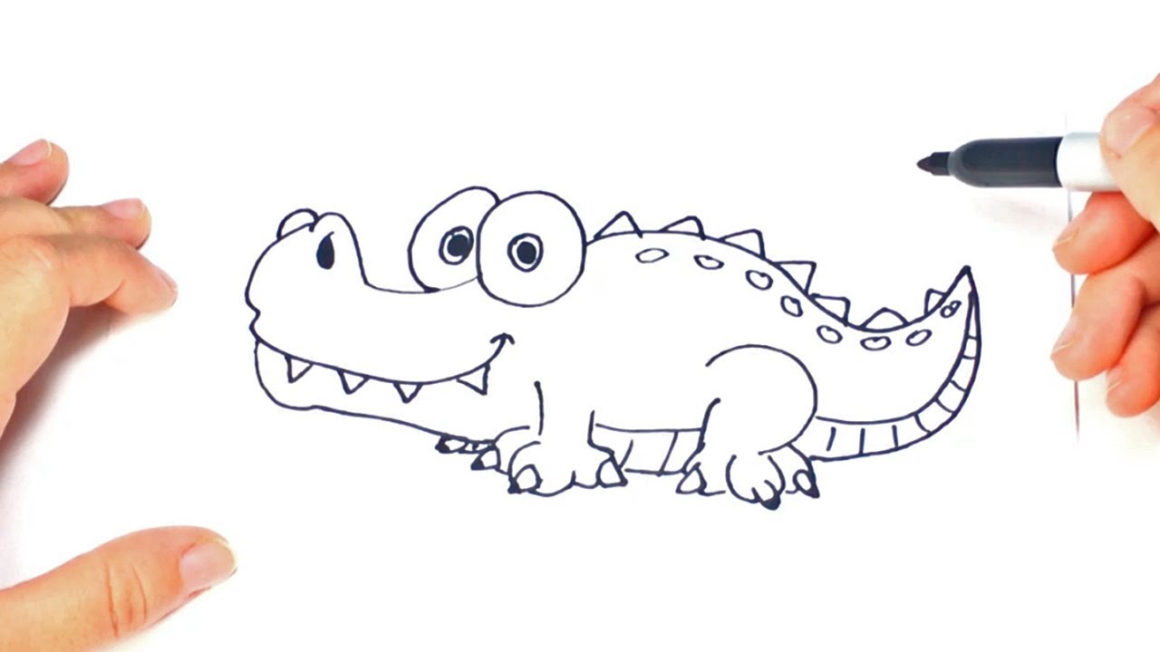 How to draw a Crocodile Step by Step | Crocodile Drawing Lesson