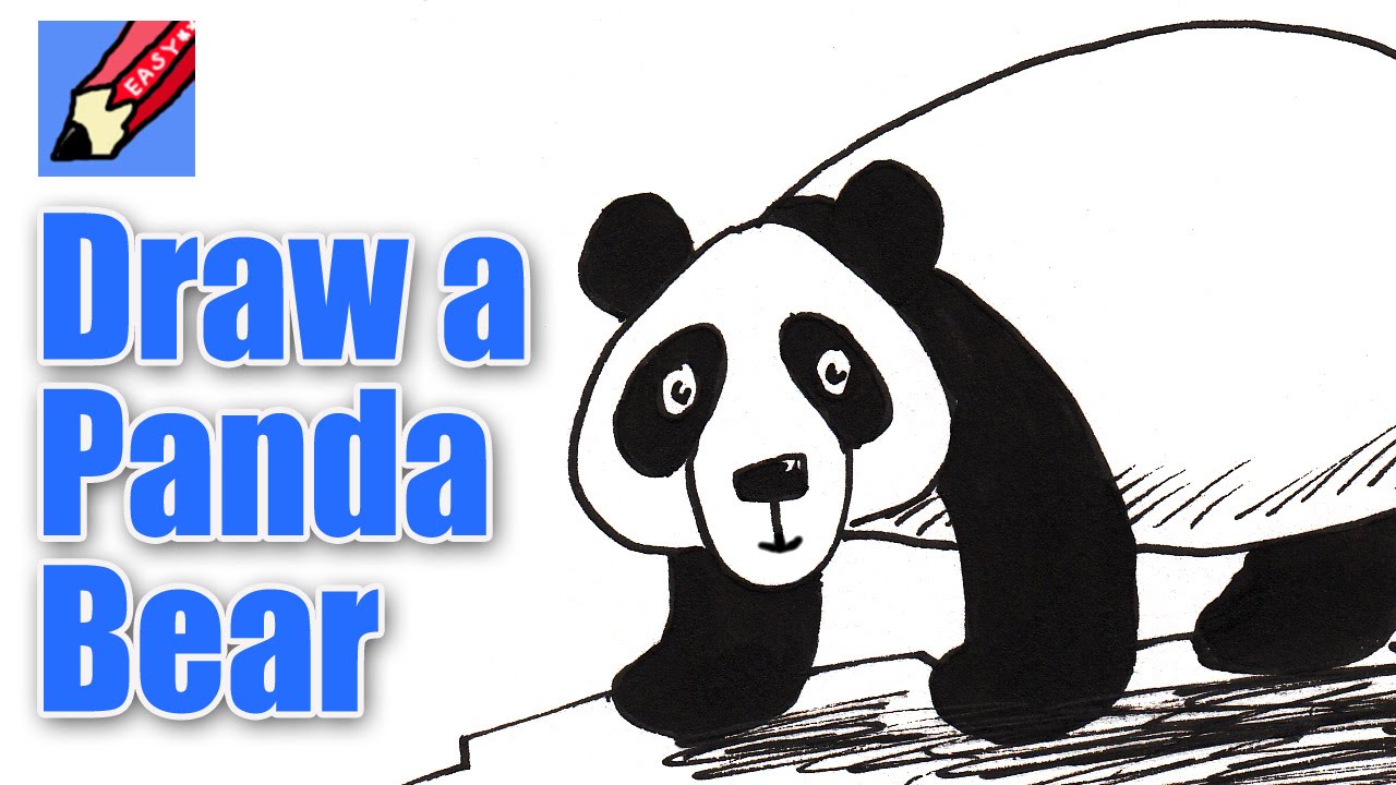 How to draw a Panda Bear Real Easy