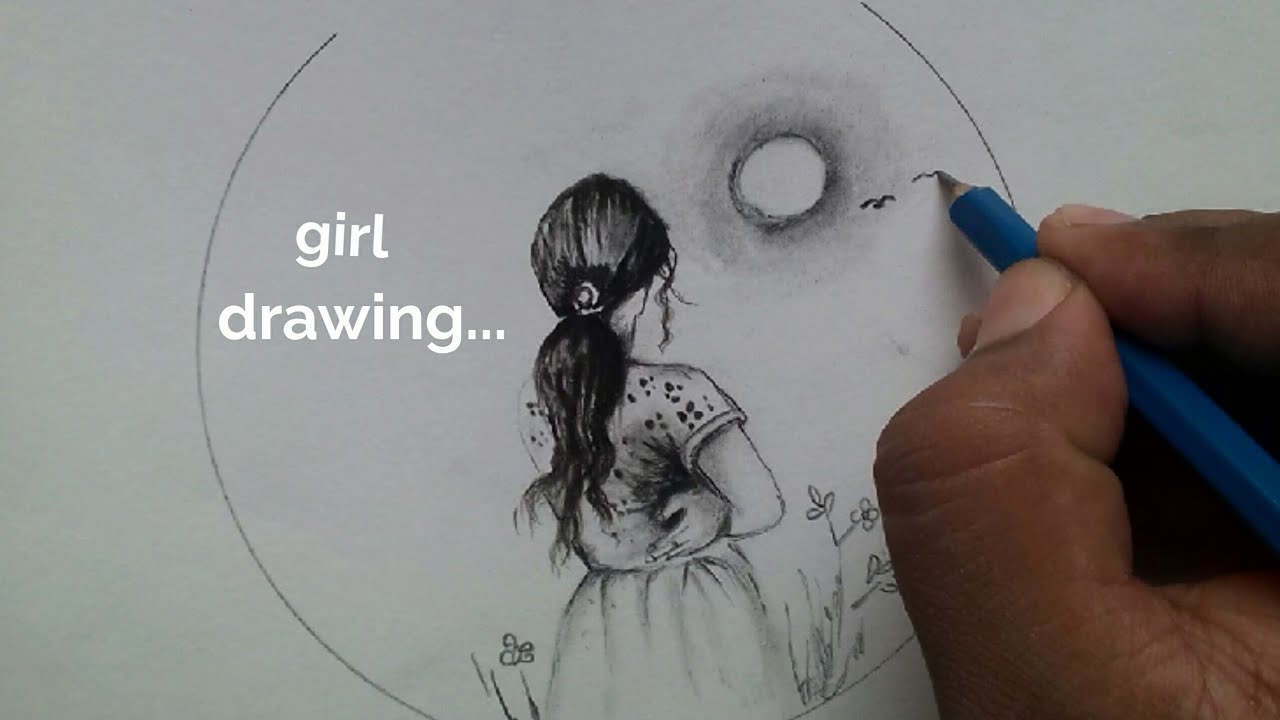 How to draw a girl easy and beautiful / step by step pencil sketch