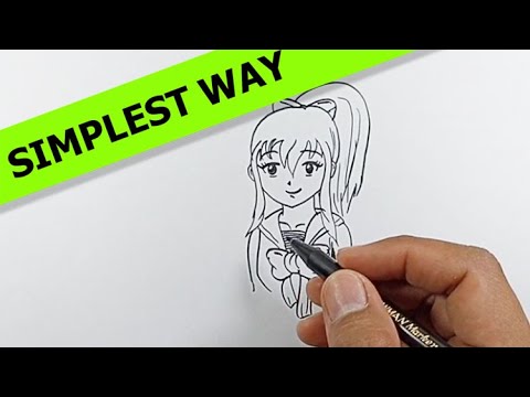 How to draw a person anime | Simple Drawing Ideas