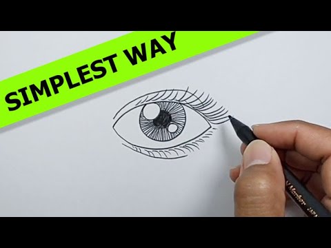 How to draw an eye for beginners | Simple Drawing Ideas