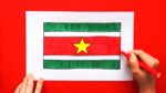 How to draw the Flag of Suriname