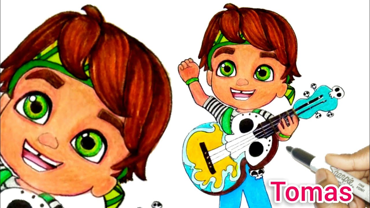 Santiago of the seas Races Against Sea Dragon! First Nick Jr| How To Draw Tomas From santiago