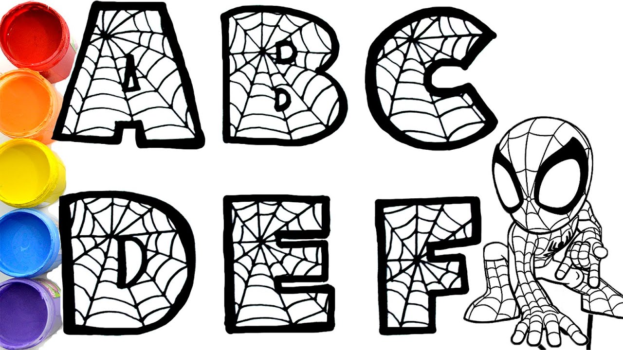 Spidey and his amazing friends - Drawings ABC for kids of the spiderman