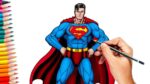 Superman drawing step by step || how to draw superman easy