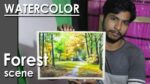 Watercolor Forest Scene Composition | steps to follow | Artist : Supriyo