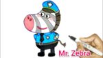 Wolfoo follow the rules! Mr. Zebra helps Wolfoo and His Friends | How To Draw Mr.Zebra From Wolfoo