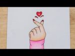 วาดรูป มือมินิฮาร์ท ง่ายๆ | วาดรูป | How to Draw mini Heart