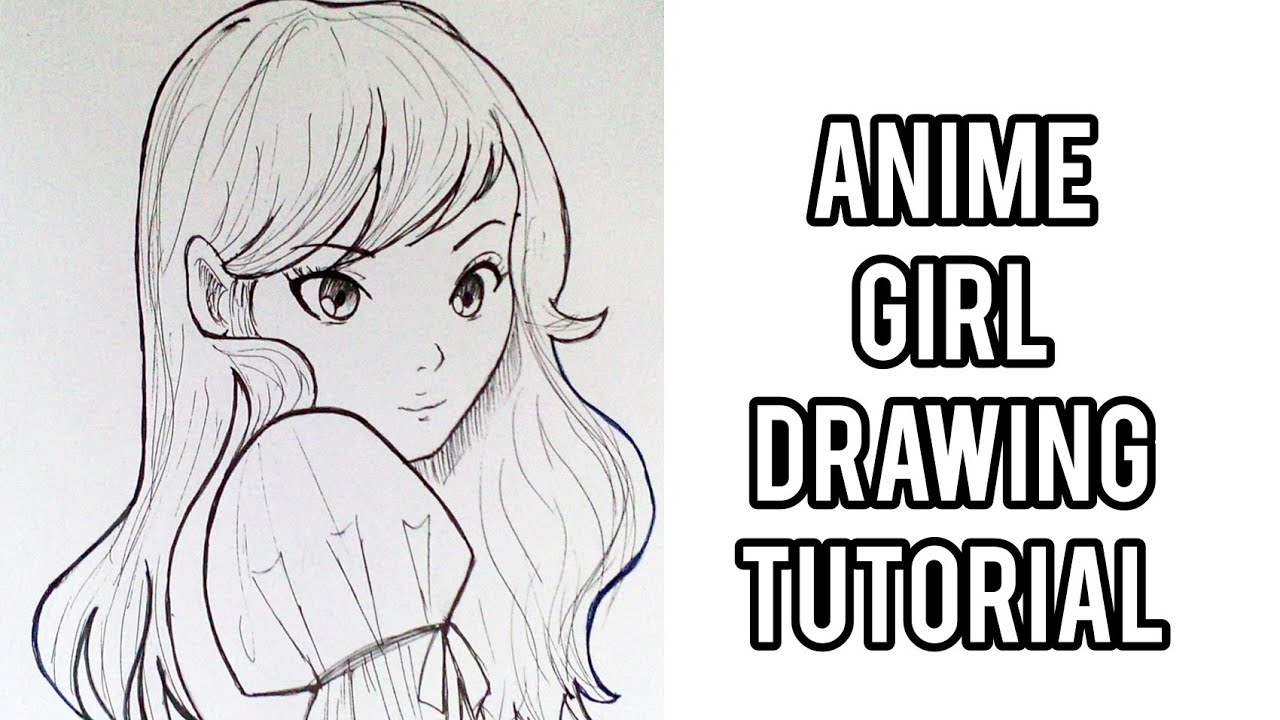How to draw anime girl easy step by step