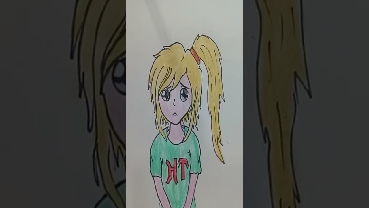 Anime Girl Drawing #animedrawing #shorts