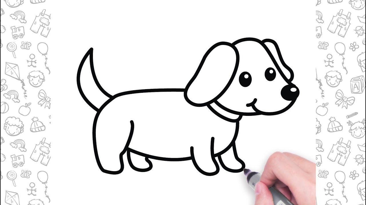 Dog Drawing Easy