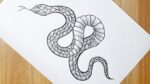 How To Draw A Snake || Snake Tattoo Drawing || Easy Drawing Tutorial