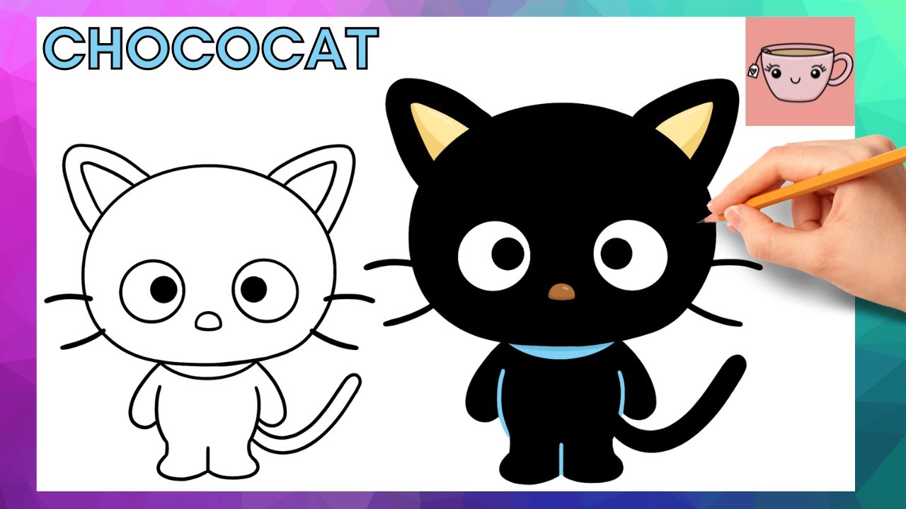 How To Draw Chococat | Sanrio | Cute Easy Step By Step Drawing Tutorial