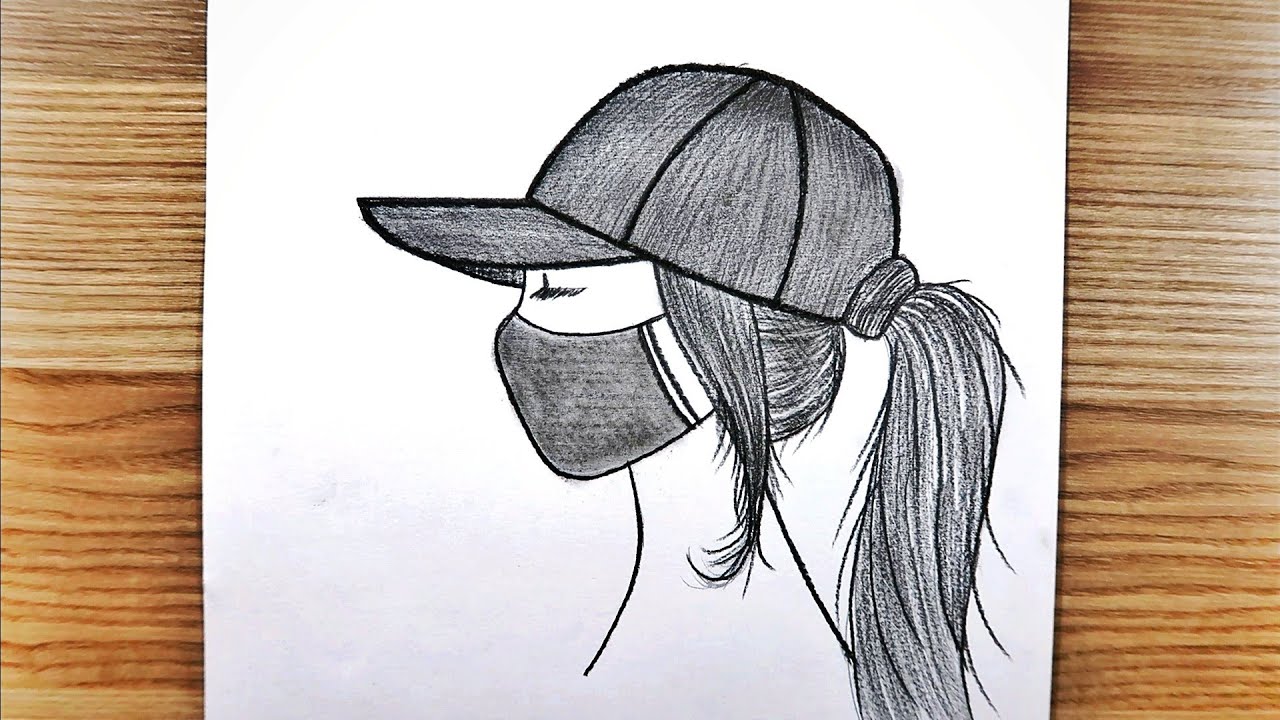 How To Draw Girl With Mask