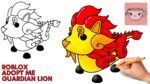How To Draw Guardian Lion Adopt Me Pet | Roblox Lunar New Year 2021 | Step By Step Drawing Tutorial