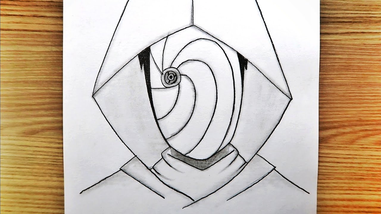 How To Draw Obito - Naruto / Easy Obito Uchiha Drawing Step By Step / Easy Anime Tutorial Drawing