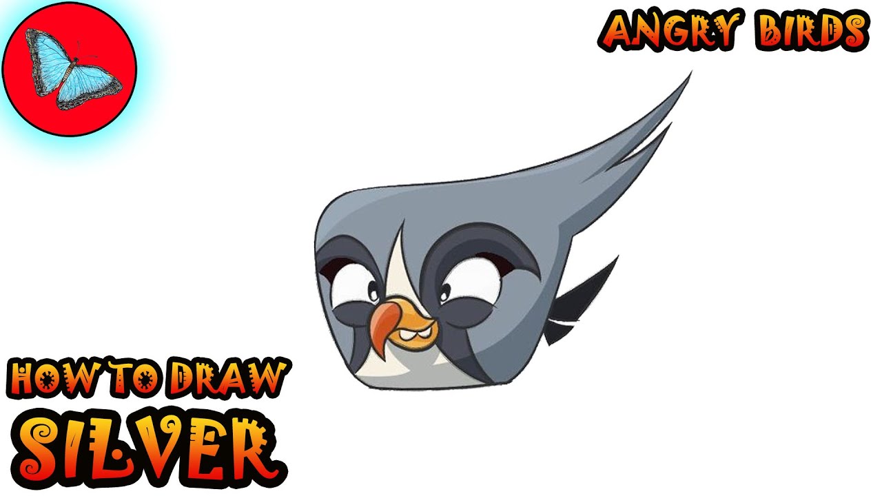 How To Draw Silver From Angry Birds | Drawing Animals