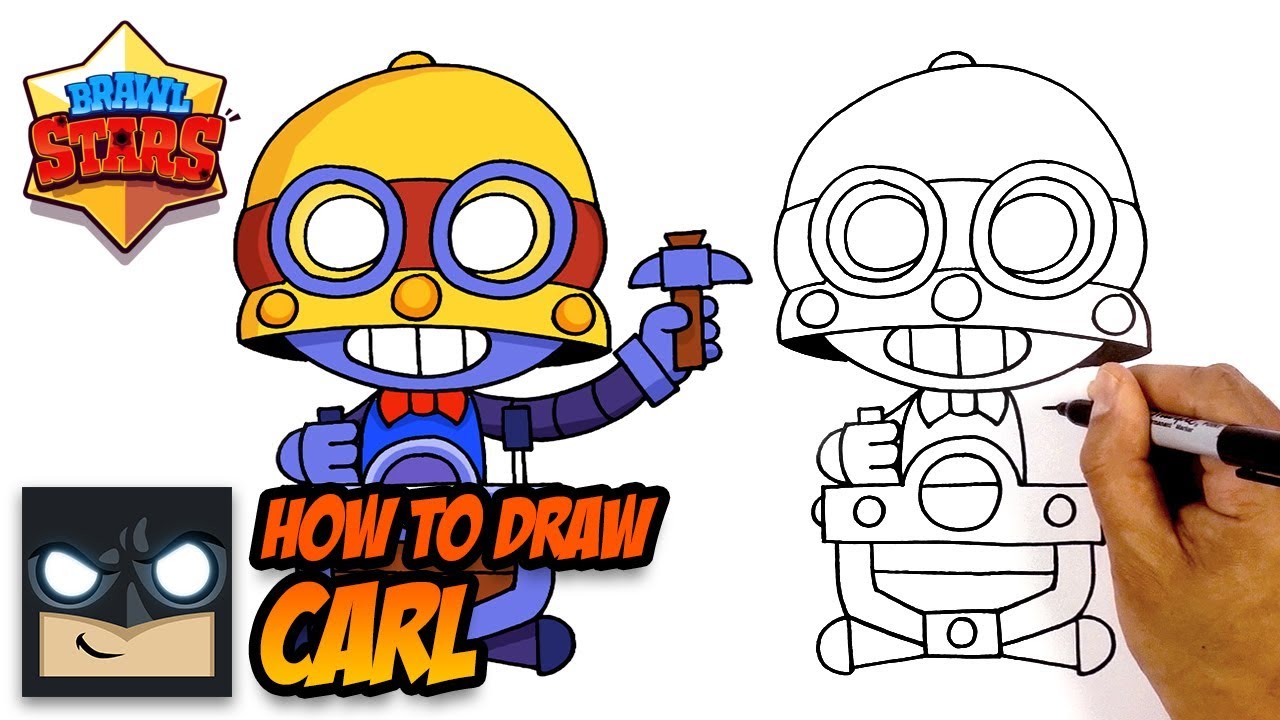 How to Draw Brawl Stars | Carl | Step-by-Step
