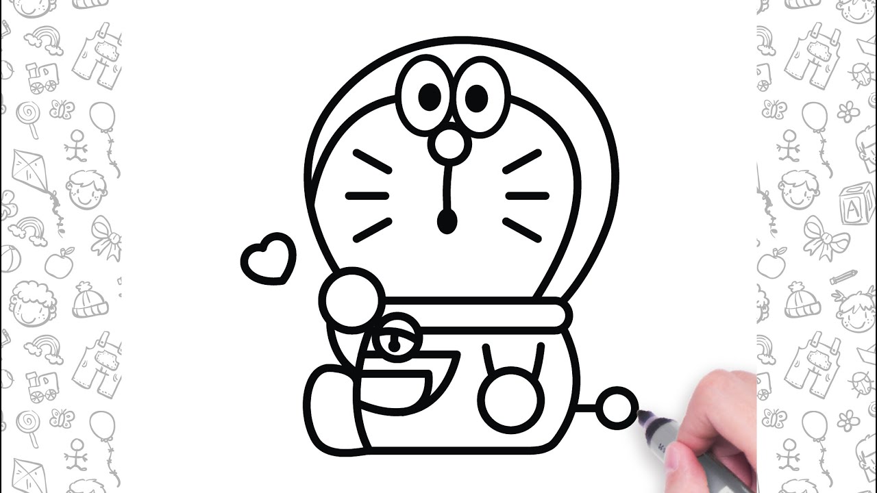 How to Draw Doraemon Easy | Kawaii Drawings For Kids