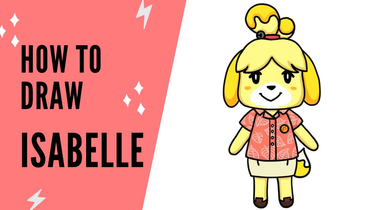 How to Draw Isabelle | Animal Crossing New Horizons ACNH | Easy Drawing