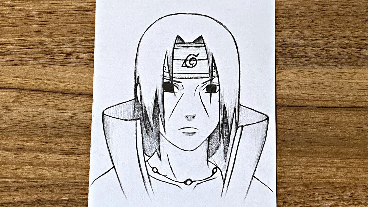 How to Draw Itachi Uchiha - Naruto || How to draw anime step by step || Itachi drawing tutorial