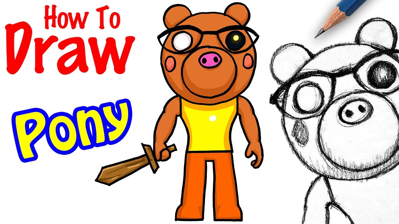 How to Draw Pony | Roblox Piggy