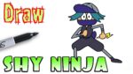 How to Draw Shy Ninja | OK KO Let's Be Heroes