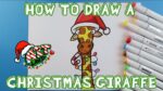 How to Draw a CHRISTMAS GIRAFFE!!!