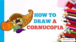 How to Draw a Cornucopia in a Few Easy Steps: Drawing Tutorial for Beginner Artists