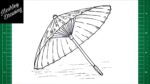 How to Draw a Japanese Umbrella