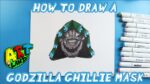 How to Draw the GODZILLA GHILLIE MASK