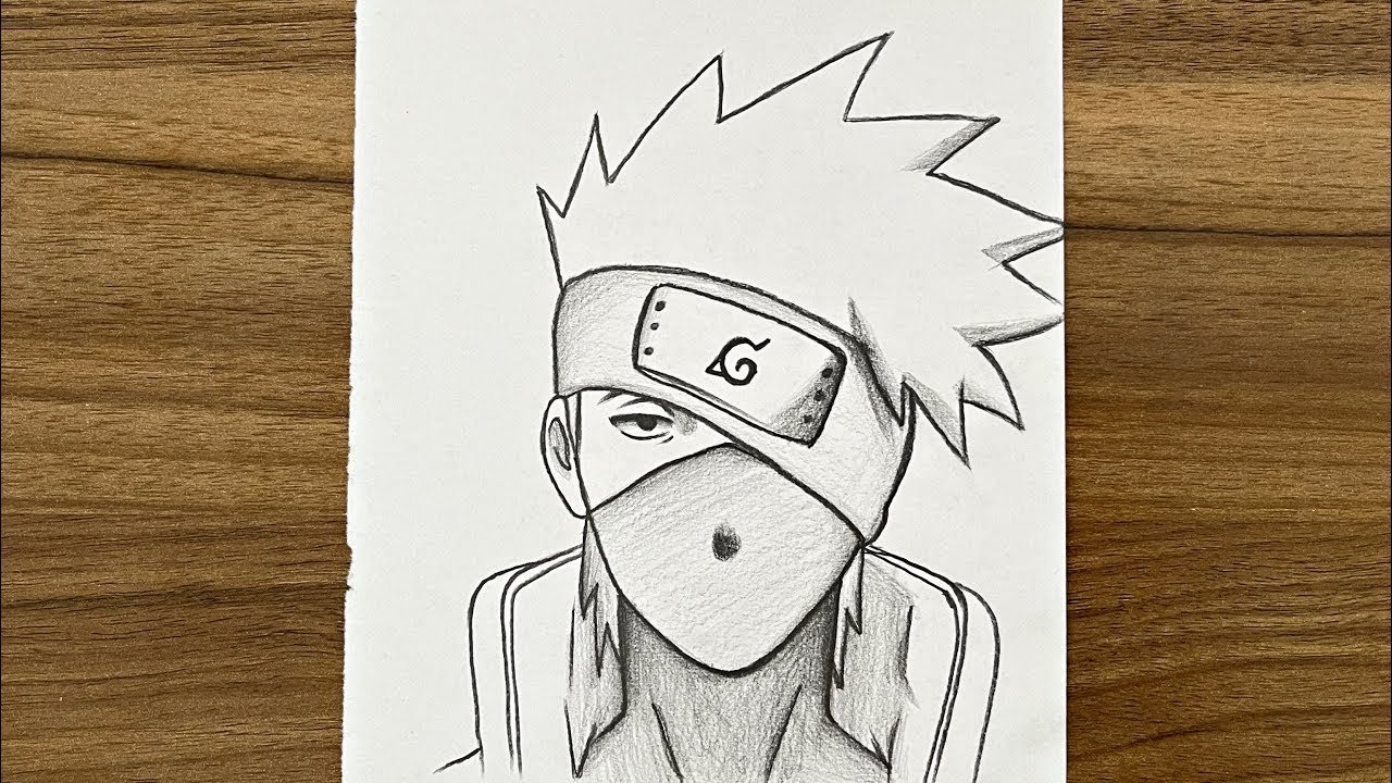 How to draw Kakashi #fyp #viral #drawing #trending