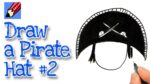 How to draw a Pirate Hat - Style 2