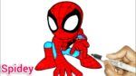 Marvel Spidey Amazing Friends | How To Draw + Color Spidey From Spidey & his Amazing Friends