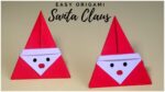 Origami Santa Claus | Christmas Paper Decorations | Christmas Crafts for Kids | How To Make Santa?