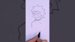 comment dessiner lisa simpson par étape