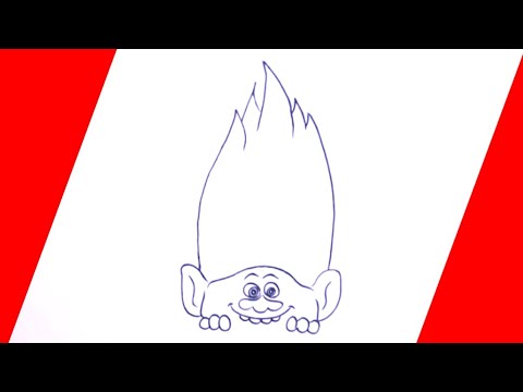 dessin facile | comment dessiner les trolls facile et rapide | dessin kawaii