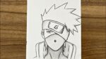 how to draw Kakashi Hatake || How to draw anime step by step || Easy drawing ideas for beginners