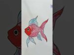 Cartoon Fish Drawing #Shorts