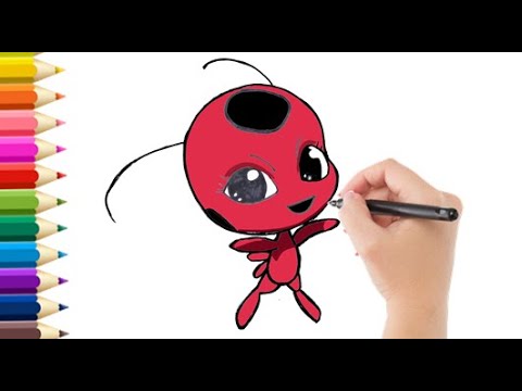 Como Dibujar Tikki de Ladybug / How to Draw Tikki from Ladybug #Disney
